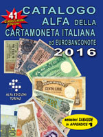 Catalogo alfa della cartamoneta italiana 2016 - 41 edizione