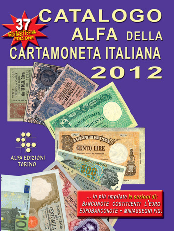 Catologo cartamoneta 2012